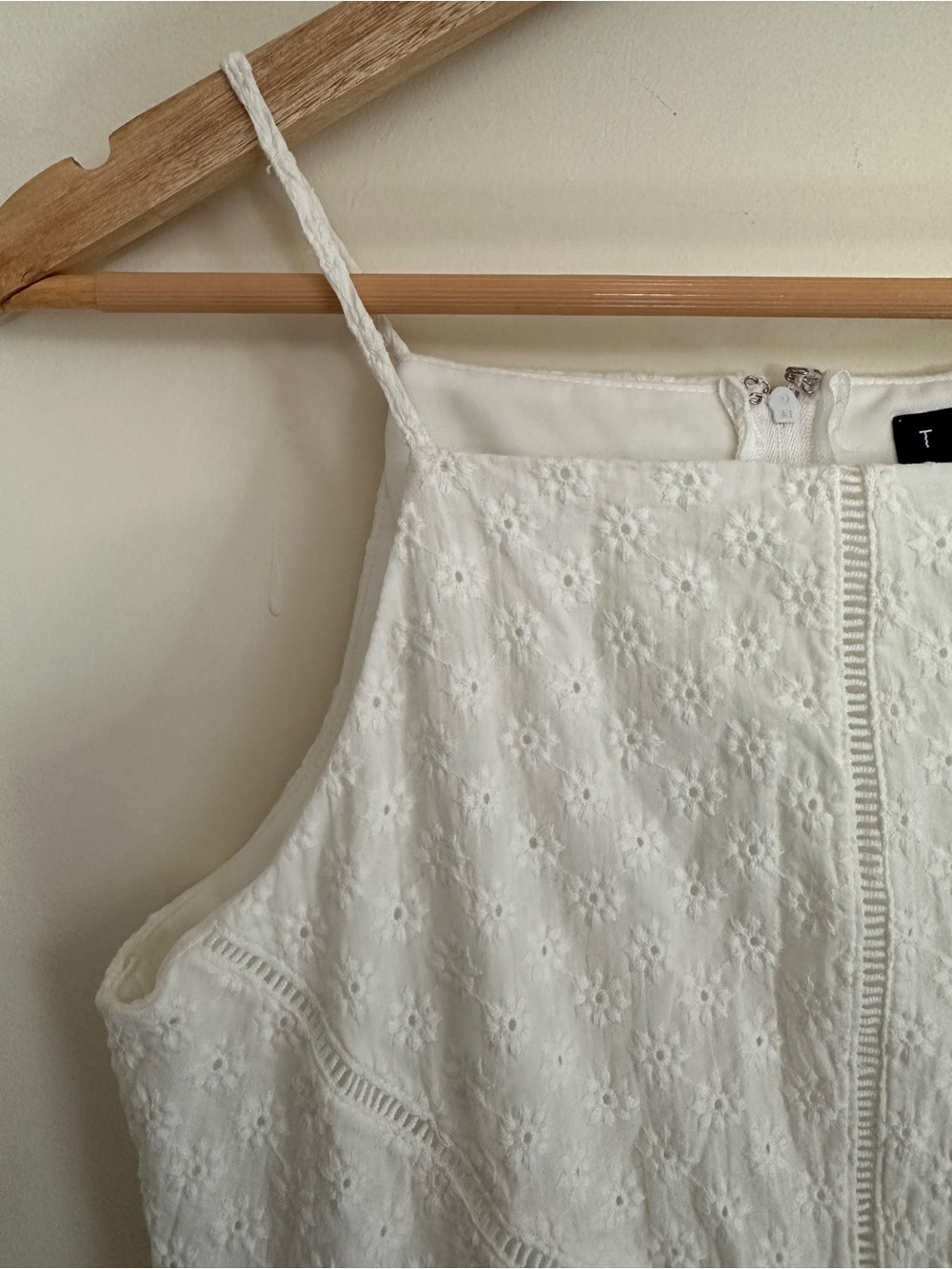 White Eyelet Skater Dress - Picture 7 of 12